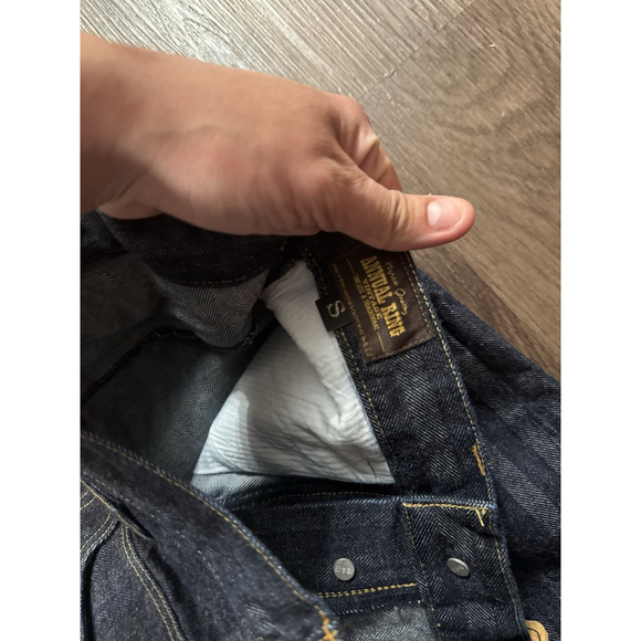 Annual Ring Jeans 1870s 15 oz Herringbone Selvedge Denim Work Jeans 31x29 - Picture 14 of 16